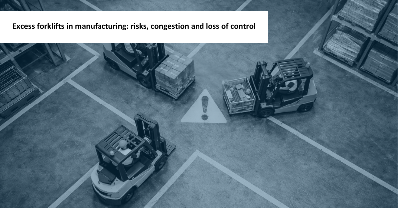 Excess Forklifts in Manufacturing: Risks, Congestion and Loss of Control