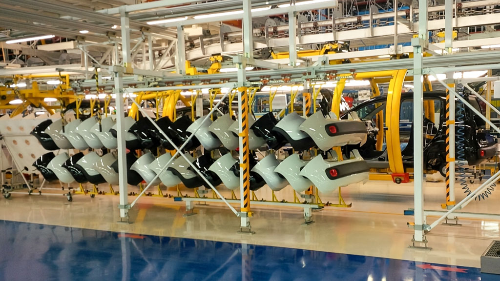 Just In Sequence in an automotive plant