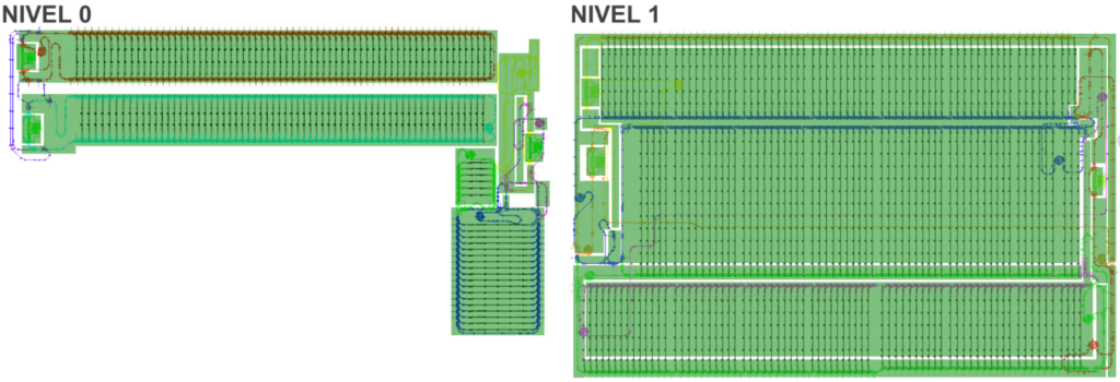 layout with accumulation bars in esyair software